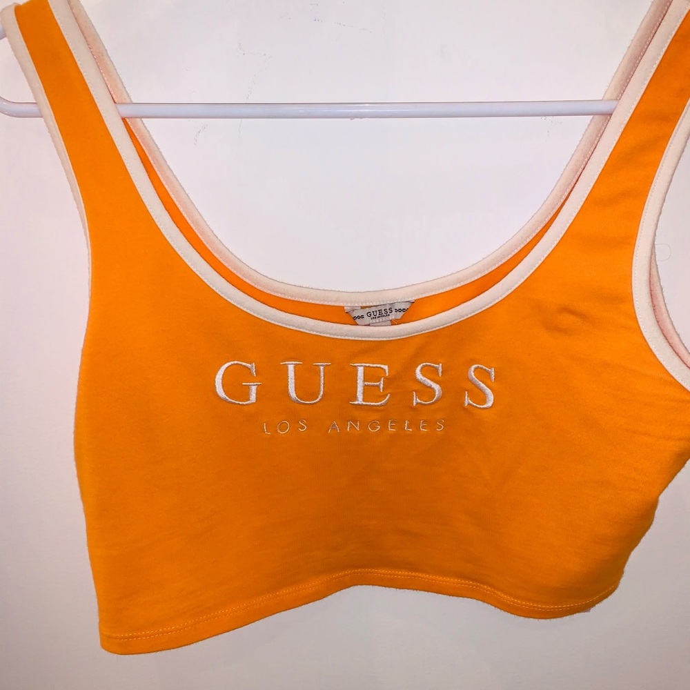 Orange Guess Tank Top